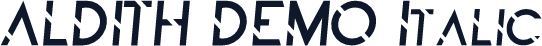 ALDITH DEMO Italic