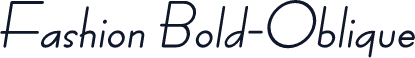 Fashion Bold-Oblique