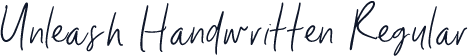 Unleash Handwritten Regular