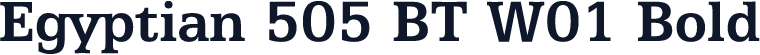 Egyptian 505 BT W01 Bold