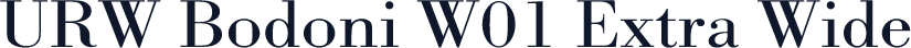 URW Bodoni W01 Extra Wide