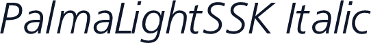 PalmaLightSSK Italic