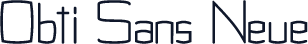 Obti Sans Neue