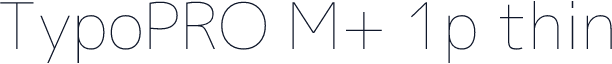 TypoPRO M+ 1p thin