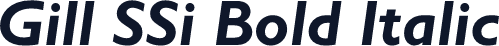 Gill SSi Bold Italic