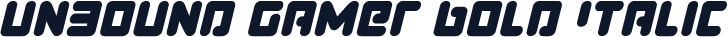 Unbound Gamer Bold Italic