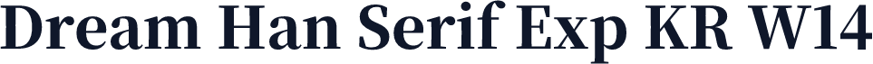 Dream Han Serif Exp KR W14