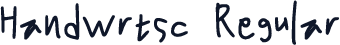 Handwrtsc Regular