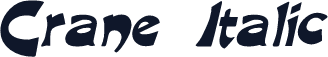 Crane  Italic