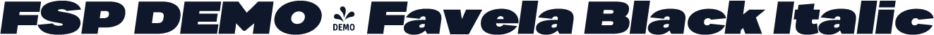 FSP DEMO - Favela Black Italic
