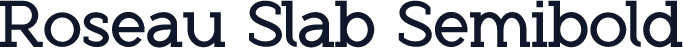 Roseau Slab Semibold