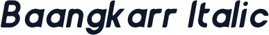Baangkarr Italic