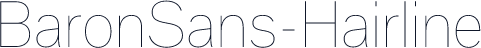BaronSans-Hairline