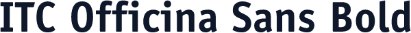 ITC Officina Sans Bold