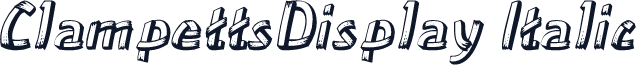 ClampettsDisplay Italic