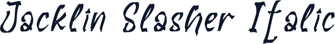 Jacklin Slasher Italic