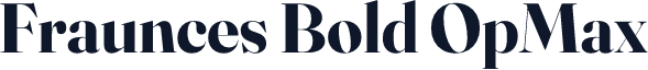 Fraunces Bold OpMax