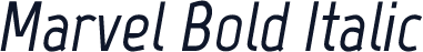 Marvel Bold Italic