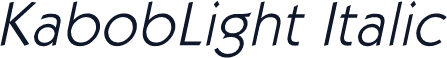 KabobLight Italic
