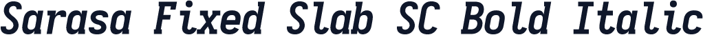 Sarasa Fixed Slab SC Bold Italic