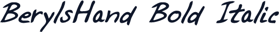 BerylsHand Bold Italic