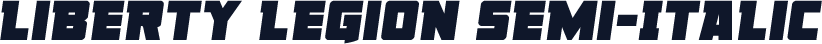Liberty Legion Semi-Italic
