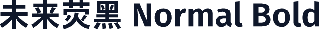 未来荧黑 Normal Bold