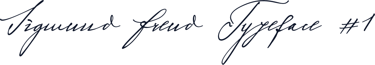 Sigmund Freud Typeface #1