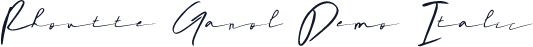 Rhoutte Ganol Demo Italic