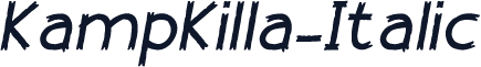 KampKilla-Italic