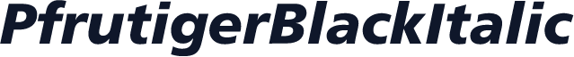 PfrutigerBlackItalic