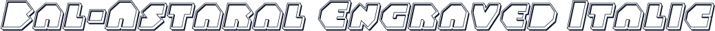 Bal-Astaral Engraved Italic