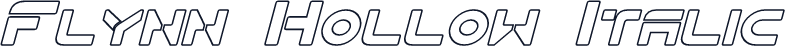 Flynn Hollow Italic