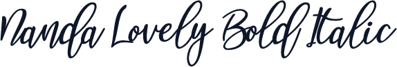 Nanda Lovely Bold Italic