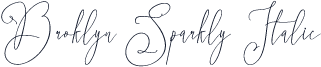 Broklyn Sparkly Italic