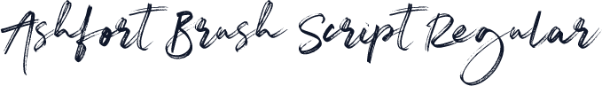 Ashfort Brush Script Regular