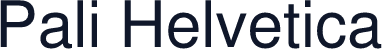 Pali Helvetica