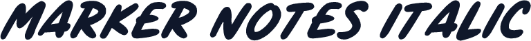 Marker Notes Italic