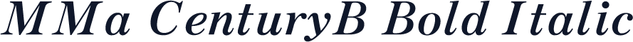 MMa CenturyB Bold Italic