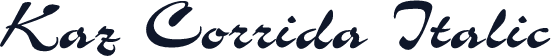 Kaz Corrida Italic