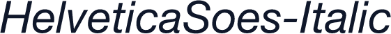 HelveticaSoes-Italic
