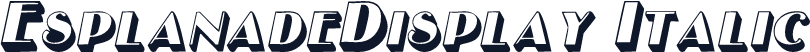 EsplanadeDisplay Italic