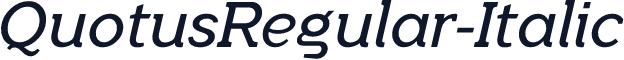 QuotusRegular-Italic