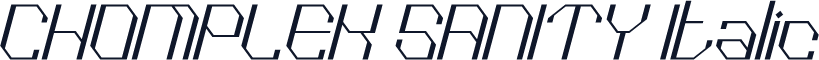 CHOMPLEK SANITY Italic