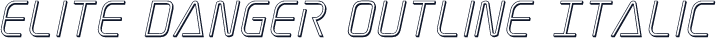 Elite Danger Outline Italic