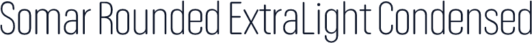 Somar Rounded ExtraLight Condensed