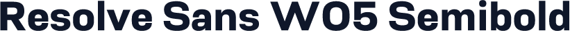 Resolve Sans W05 Semibold