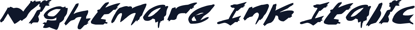 Nightmare Ink Italic