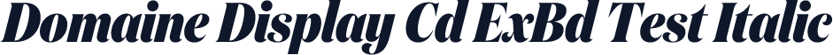 Domaine Display Cd ExBd Test Italic