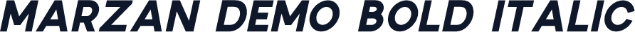Marzan DEMO Bold Italic